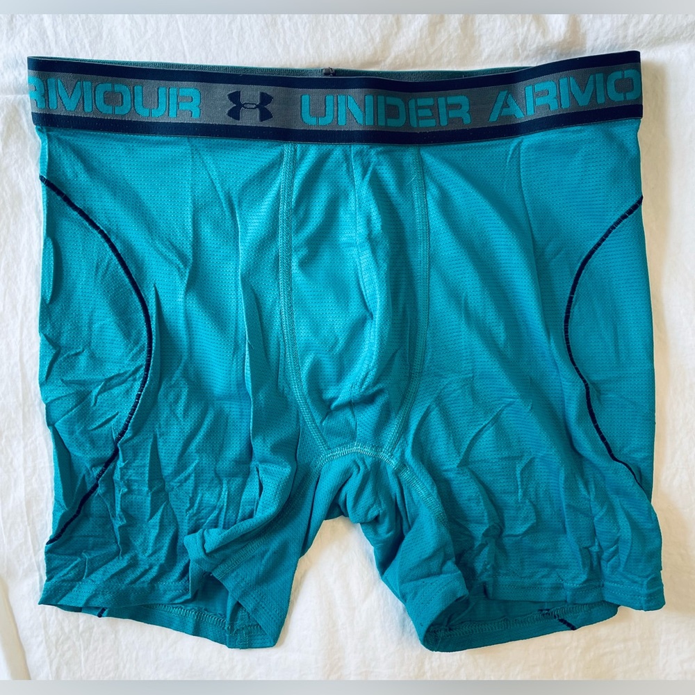 Sz L - UnderArmour - Teal - Athletic Boxer Brief - Lightly Worn